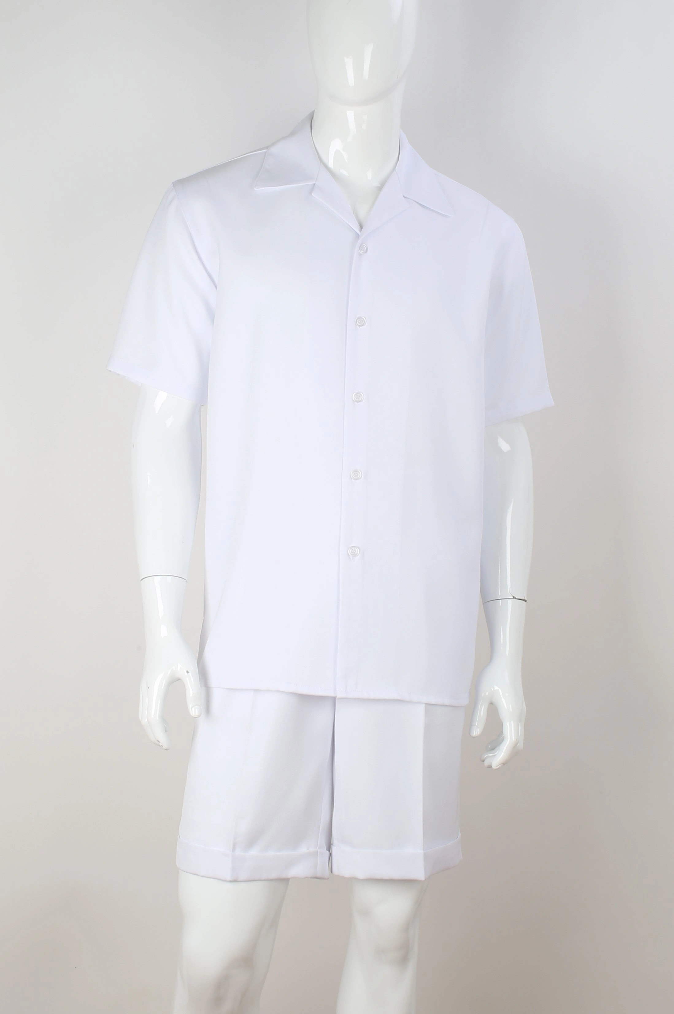 Completo Pantaloni Corti e Camicia Elegante – Look Estivo Perfetto (T2068)